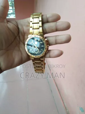 Golden color watch brought from Dubai for sale