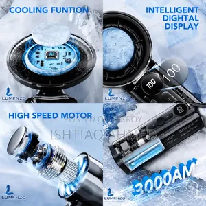 X05 IceCooling Handheld Fan With Digital Display, 100-Speed Adjustment