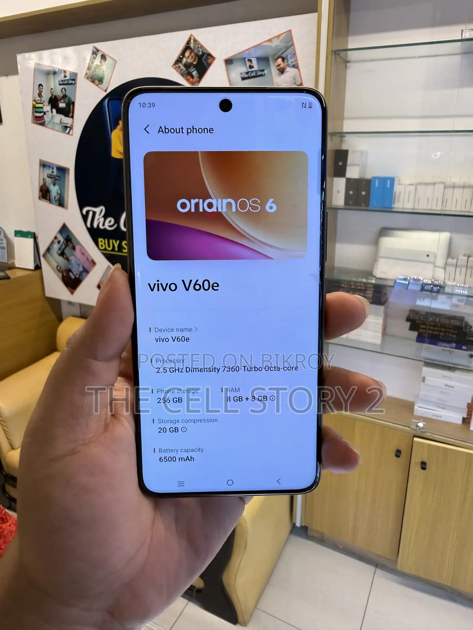Vivo V60 256 GB Gray