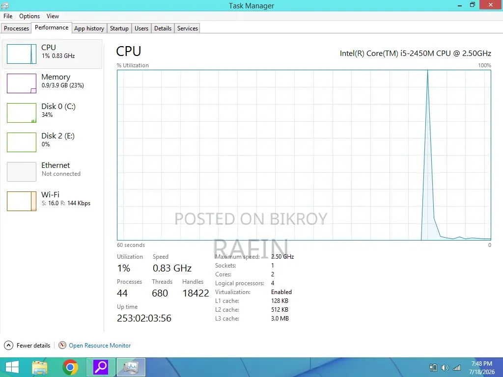 Laptop Dell Vostro 3450 4GB Intel Core i5 HDD 500GB