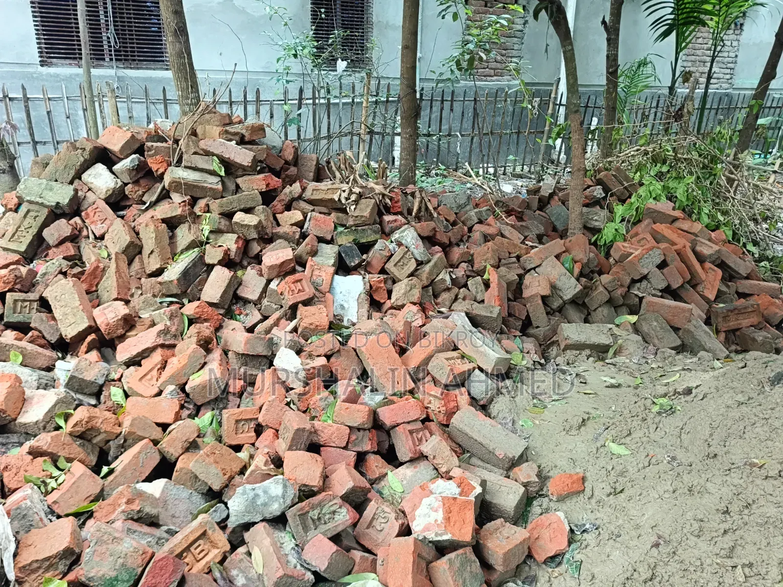 All these bricks from our old house are for sale