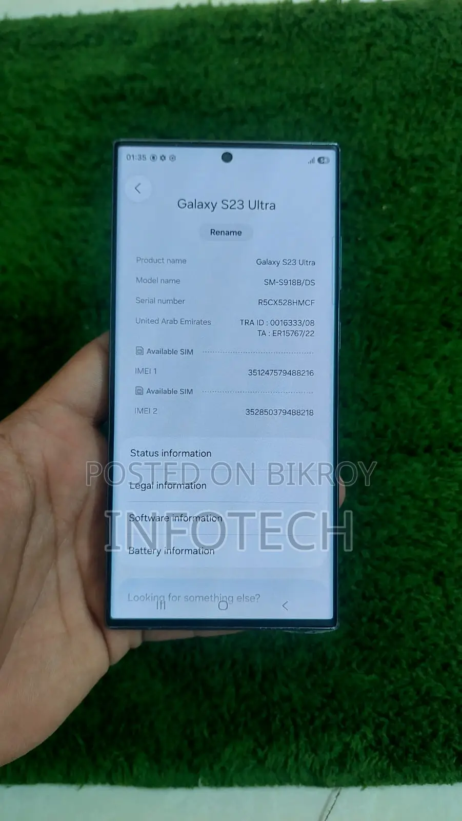 Samsung Galaxy S23 Ultra 256 GB Green