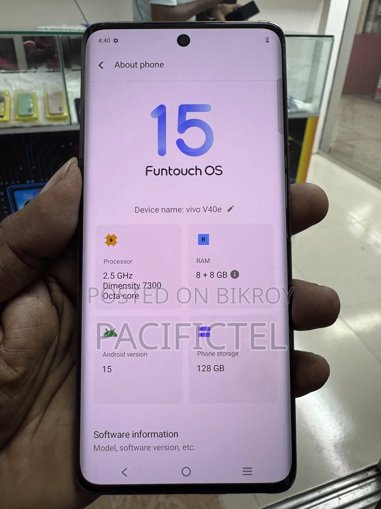 Vivo V40e 128 GB Bronze