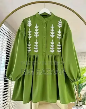এলিগেন্ট এমব্রয়ডারি মাইক্রো বাটার ওয়ান পিস