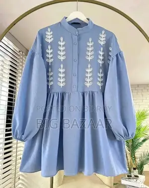 এলিগেন্ট এমব্রয়ডারি মাইক্রো বাটার ওয়ান পিস