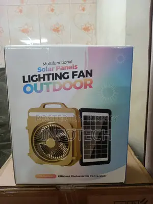সোলার প্যানেল লাইটিং ফ্যান আউটডোর