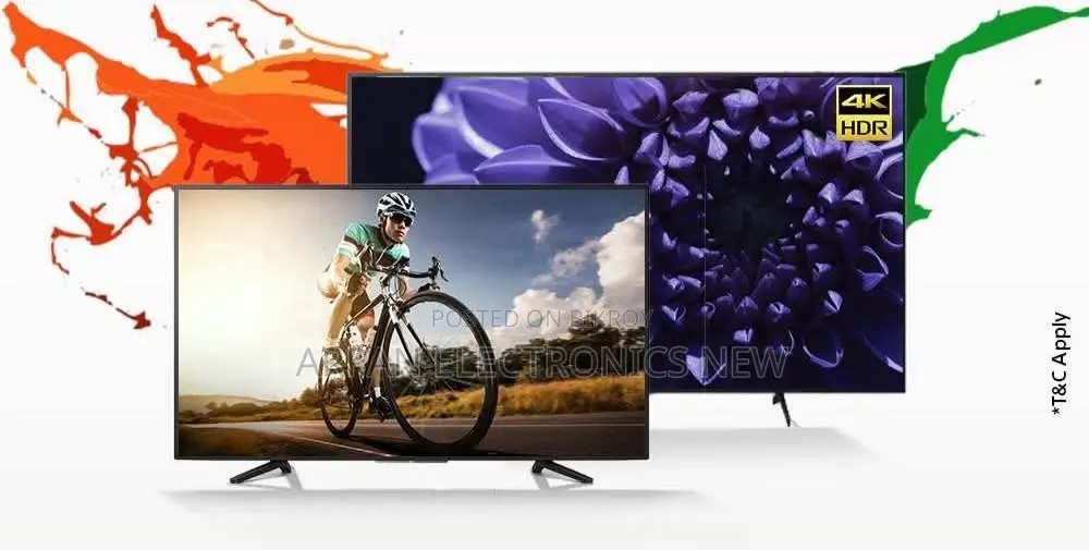 5 Year Guaranty Voice Control Smart TV 43'' Double Glass