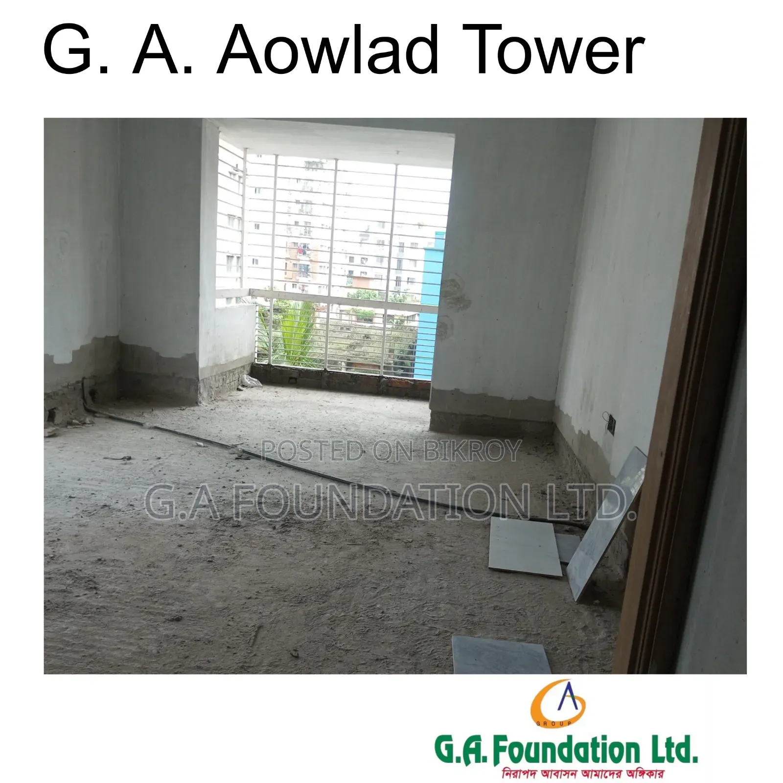 3 Bedroom Apartment in G. A. Aowlad Tower, Mirpur for Sale