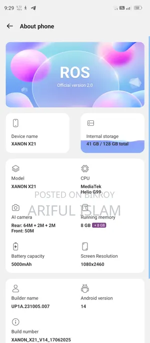 Walton XANON X21 128 GB Blue