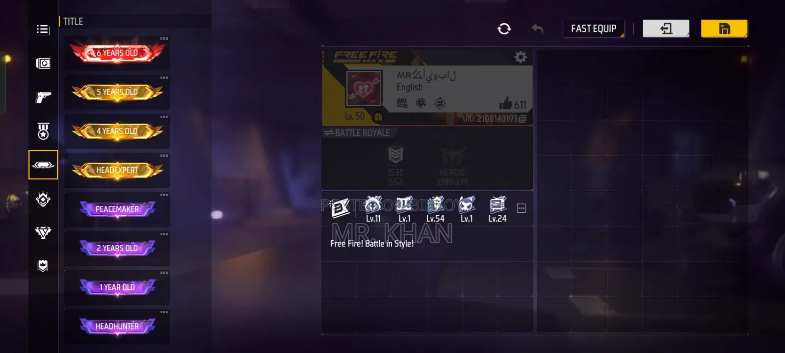Free Fire ID FF ID