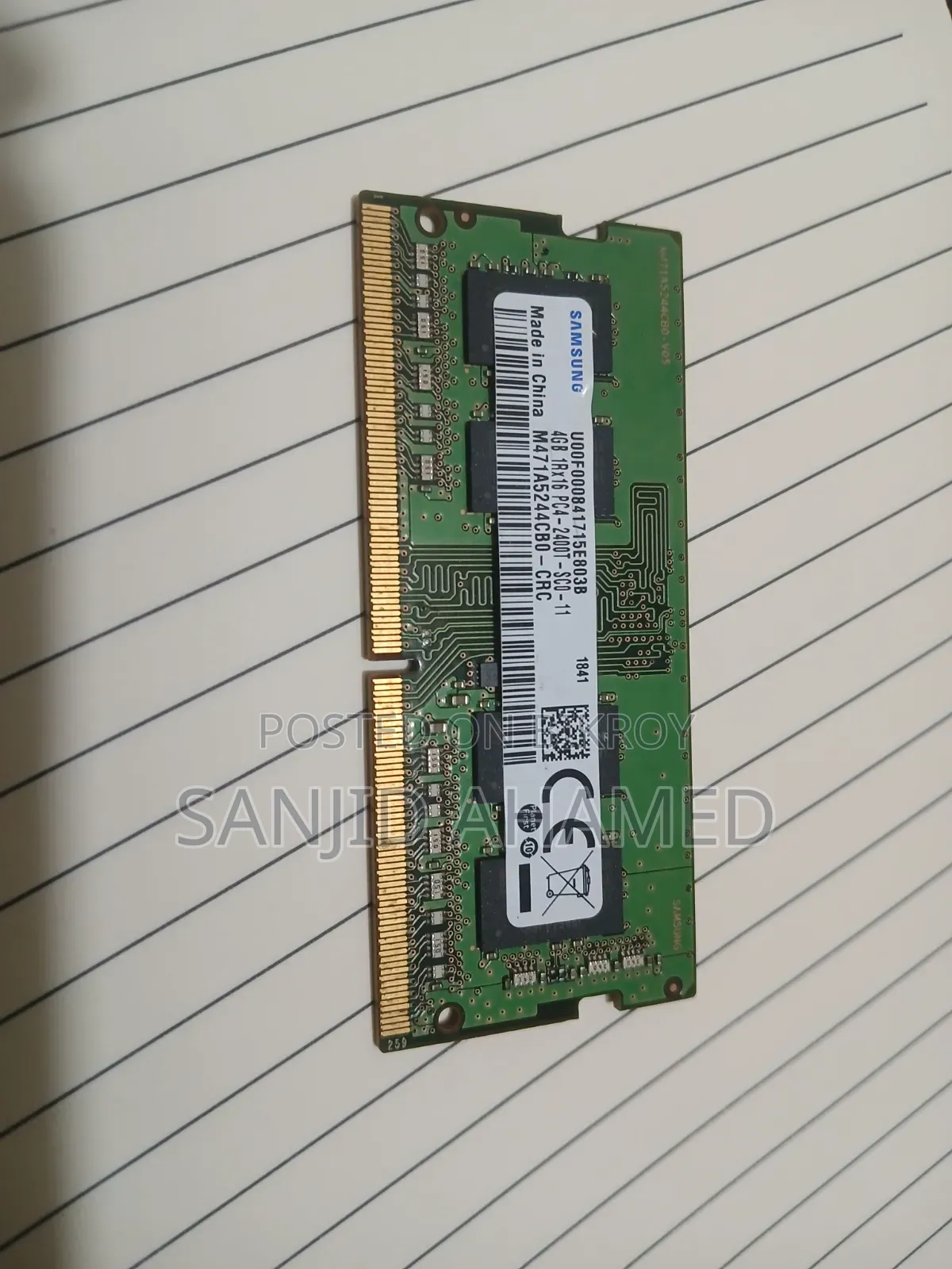Samsung 4GB DDR4 SO-DIMM Laptop Memory Module