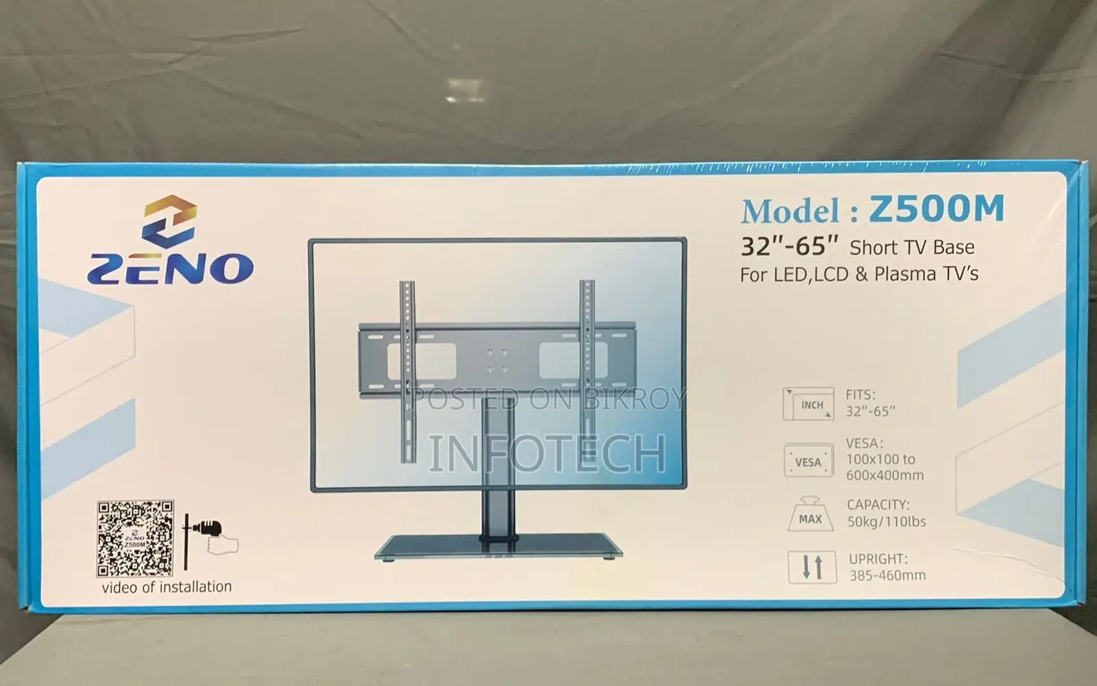 ZENO Z500M ৩২″-৬৫″ টেবিলটপ টিভি স্ট্যান্ড