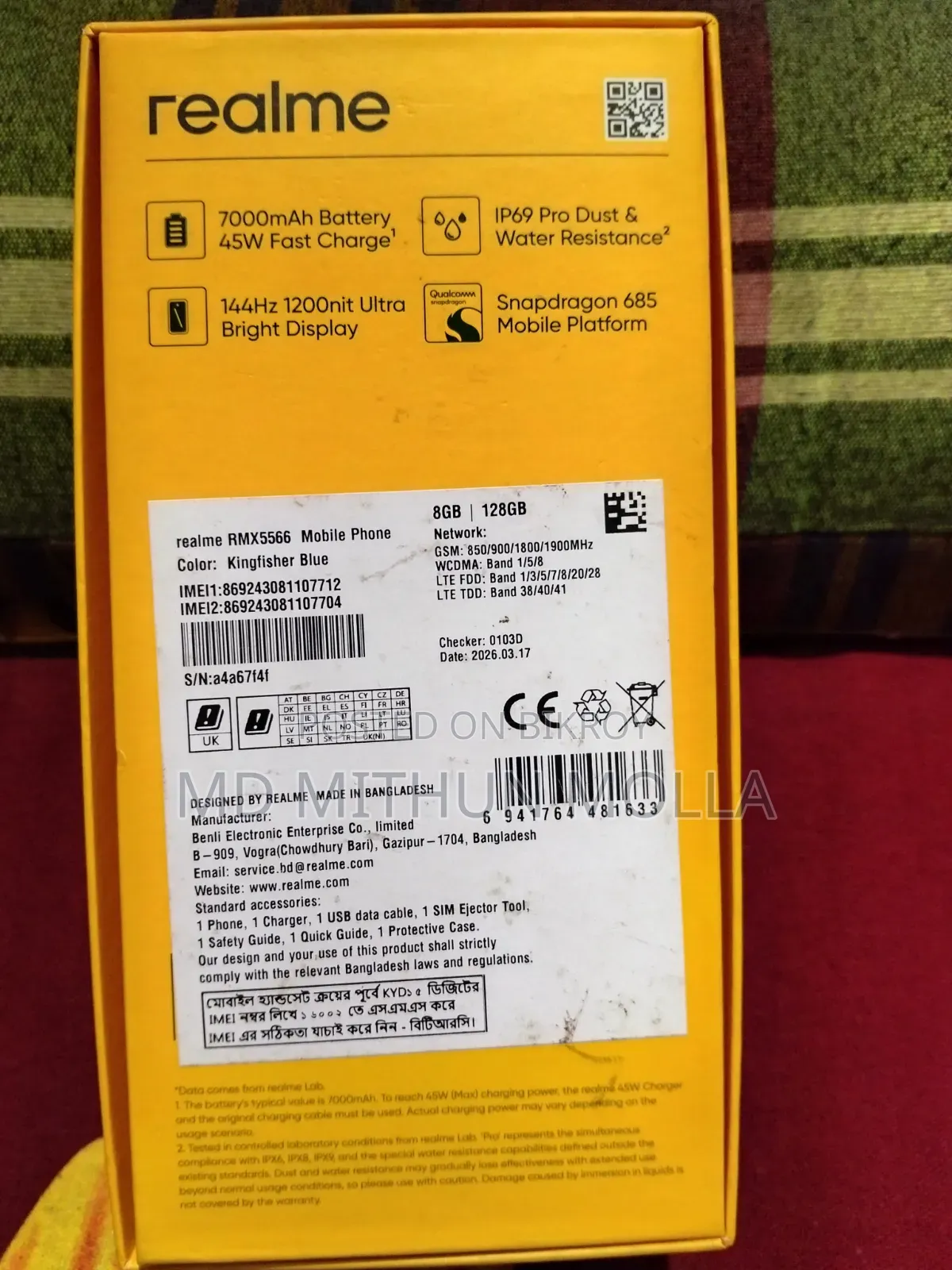 New Realme C85 4G 128 GB Blue