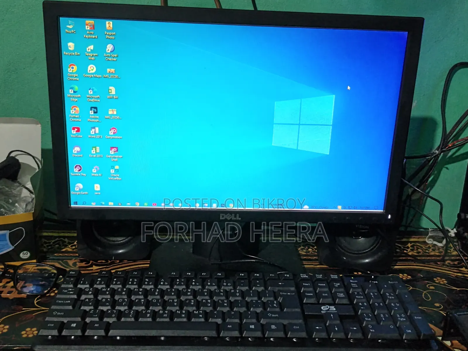 Desktop Computer Gigabyte 4GB Intel Core I3 SSD 256GB
