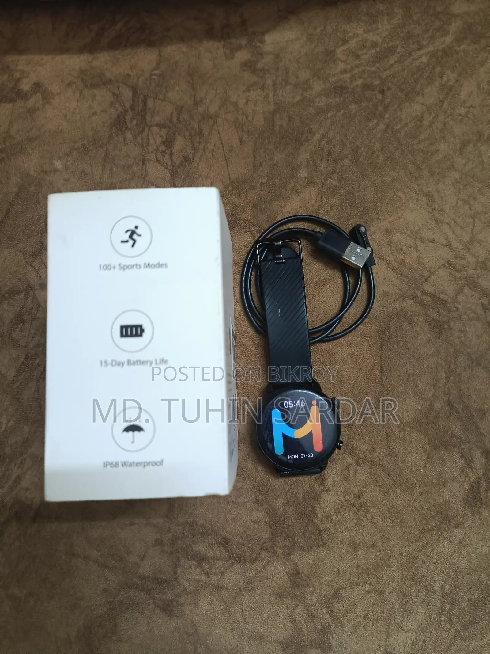 Imiki Tg2 AMOLED Bluetooth Calling Smart Watch