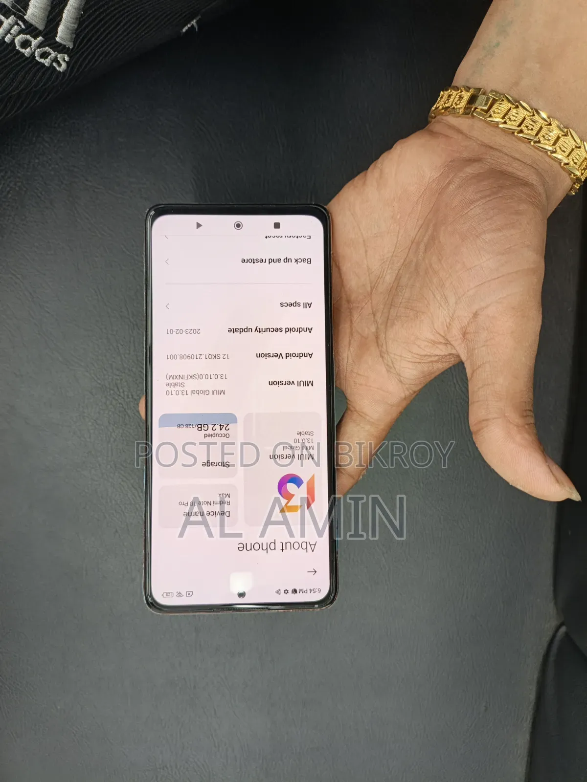 Xiaomi Redmi Note 10 Pro Max 128 GB Gold
