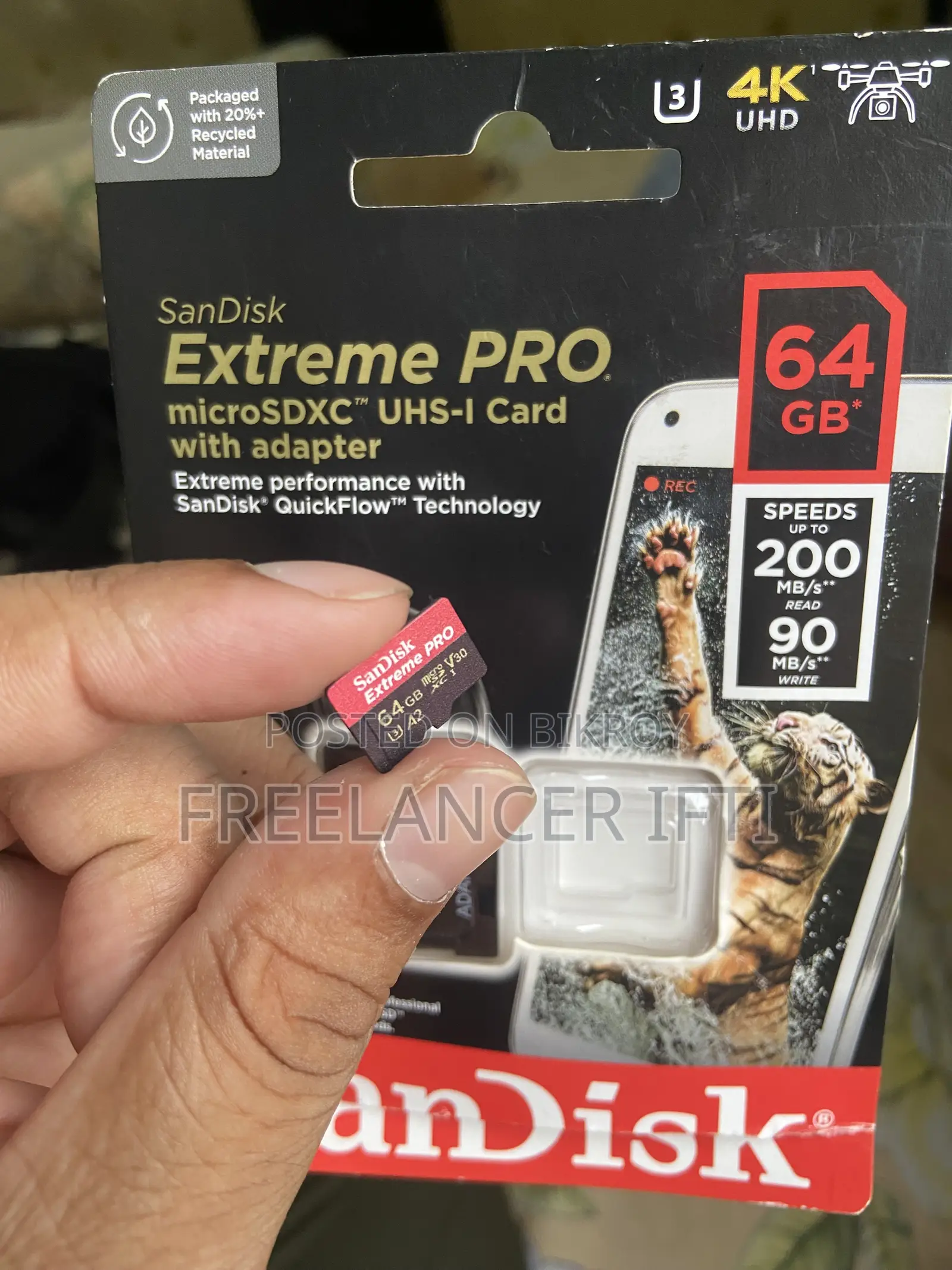 Sandisk Extreme Pro 64GB Micro SDXC Memory Card