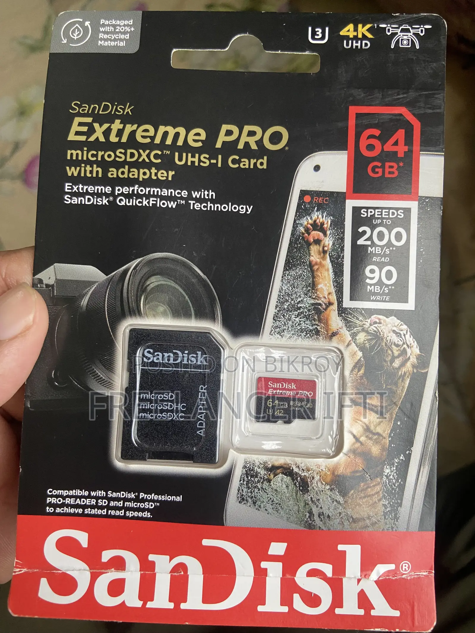 Sandisk Extreme Pro 64GB Micro SDXC Memory Card
