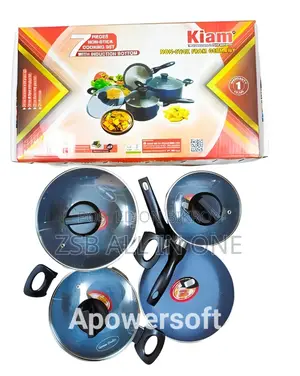 KIAM Non-Stick 7 Pieces Cookware Set With Induction Bottom