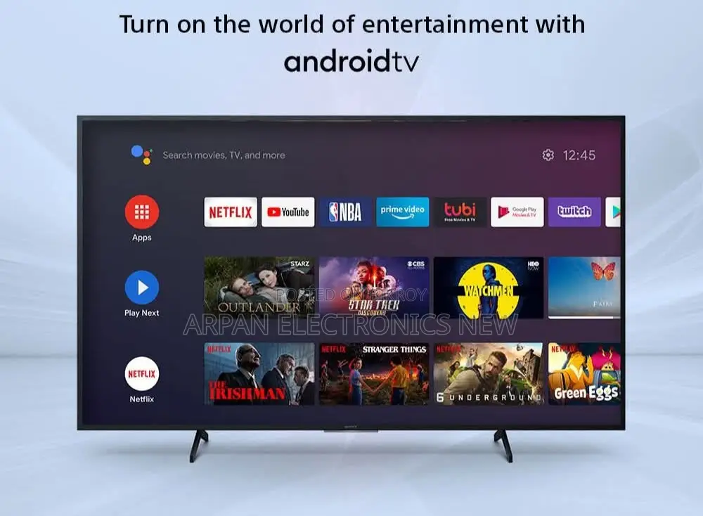 5 Years Warranty UHD Google Smart TV Voice Control 55''