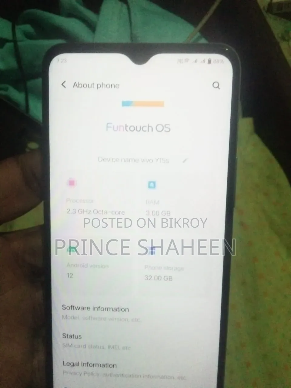 Vivo Y15S 32 GB Blue