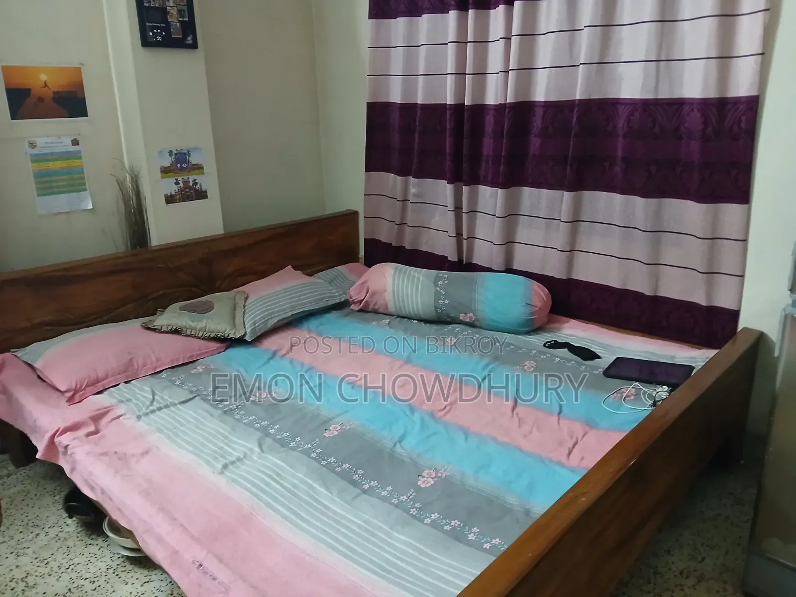 Rendi Wood King Size Bed (6x7 feet) for Sale
