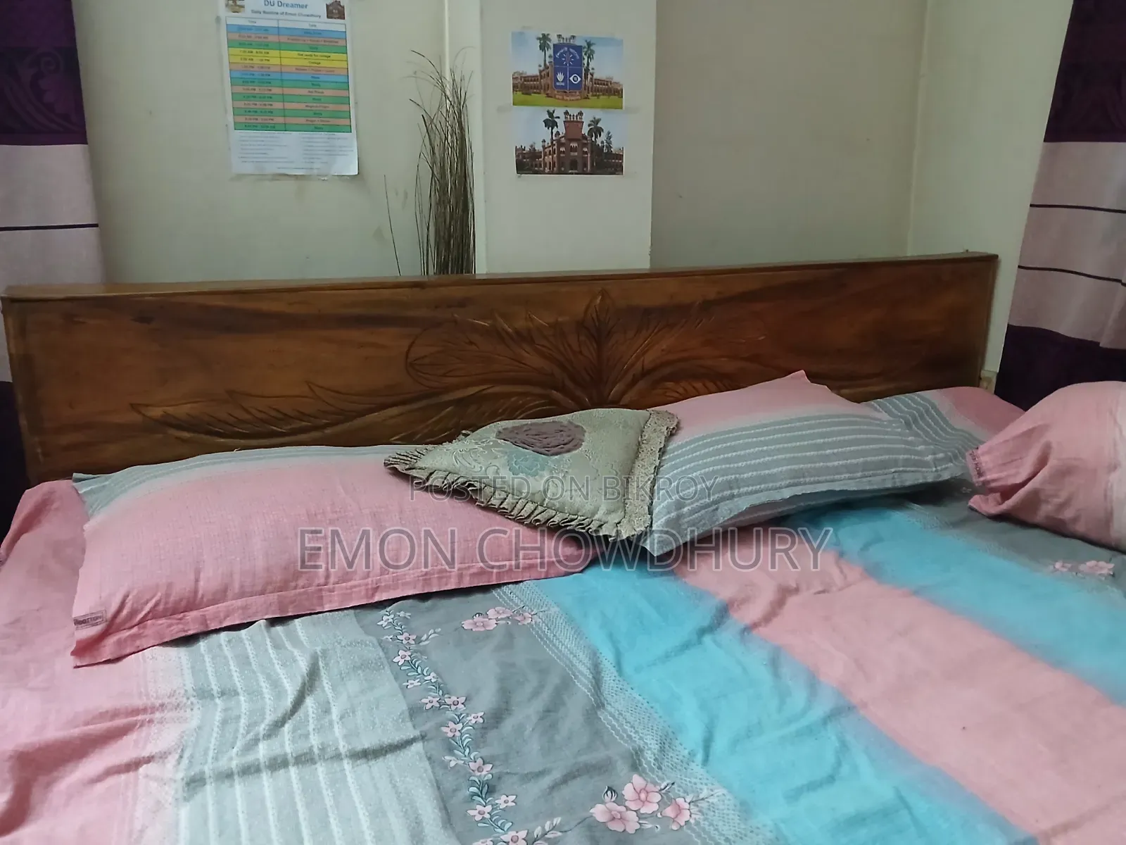 Rendi Wood King Size Bed (6x7 feet) for Sale