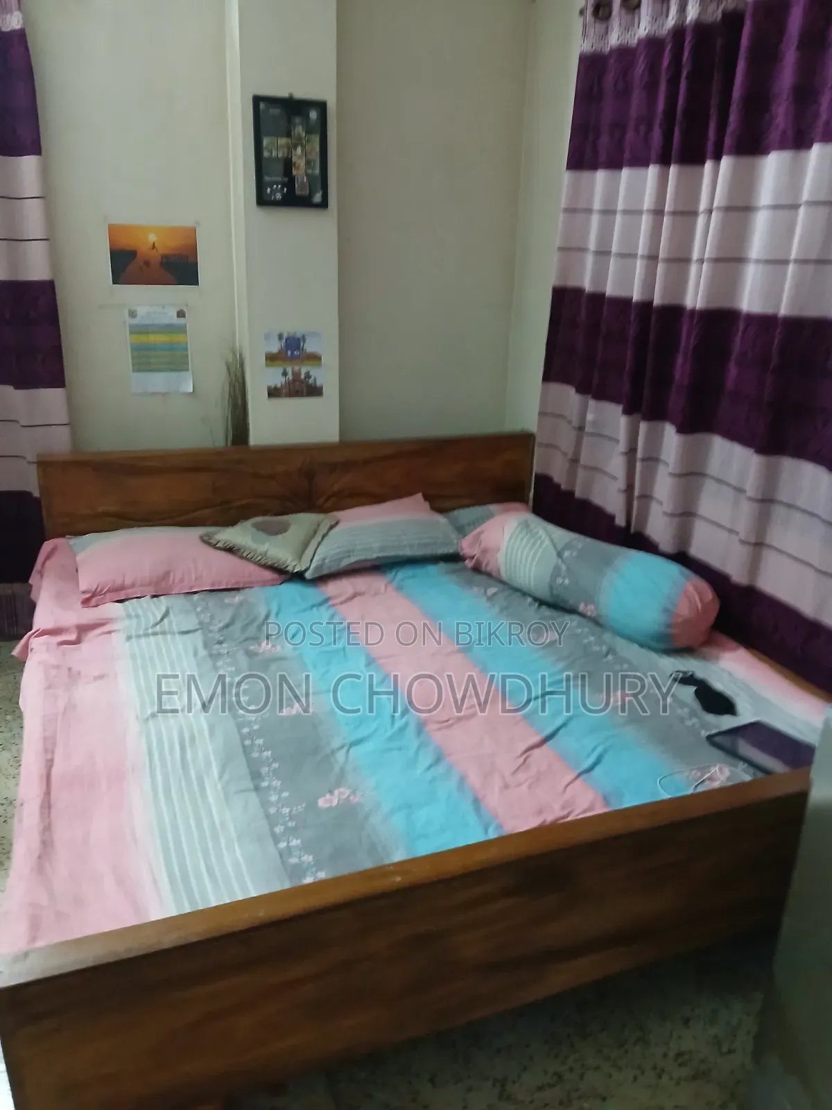 Rendi Wood King Size Bed (6x7 feet) for Sale
