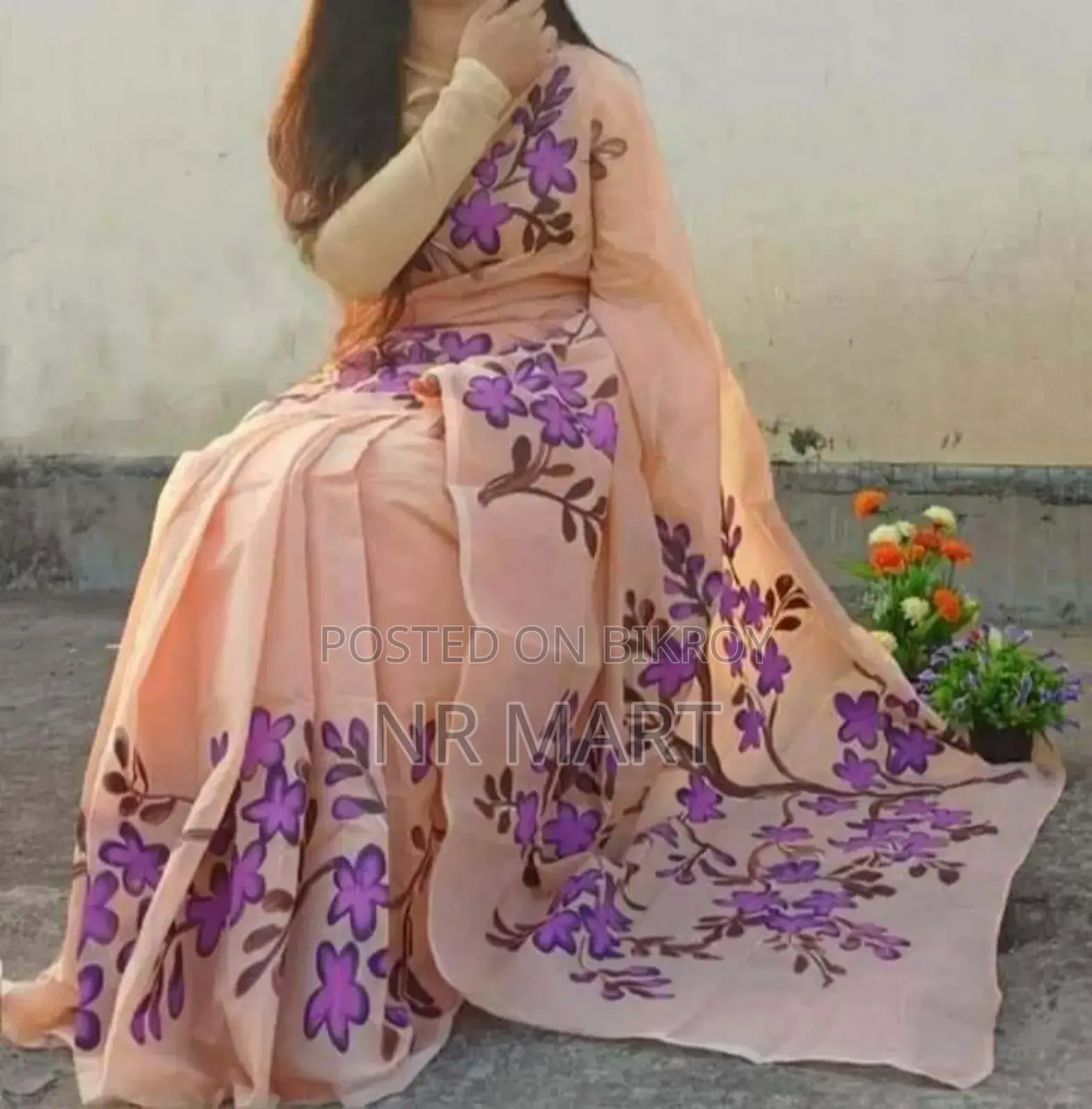 Tuli's Handprint Half Silk Saree