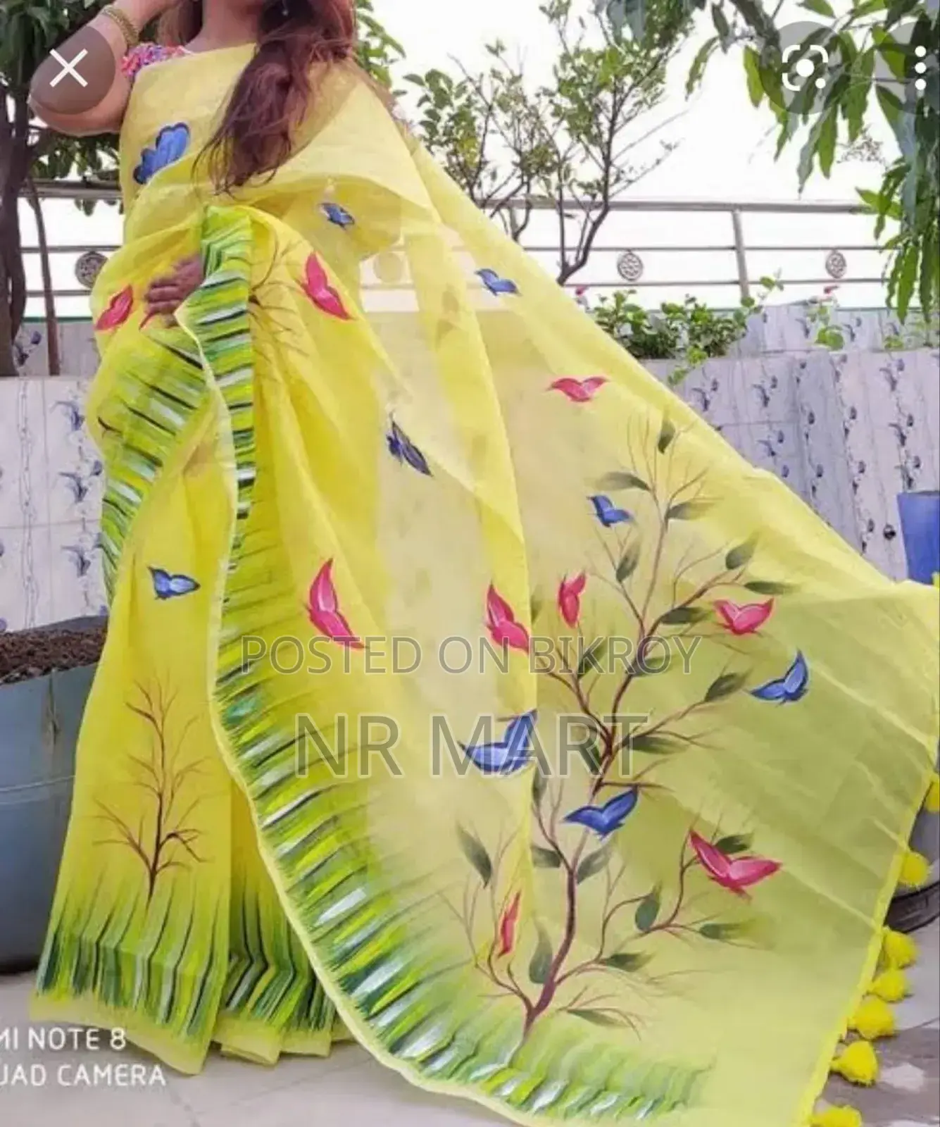 Tuli's Handprint Half Silk Saree