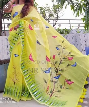 Tuli's Handprint Half Silk Saree