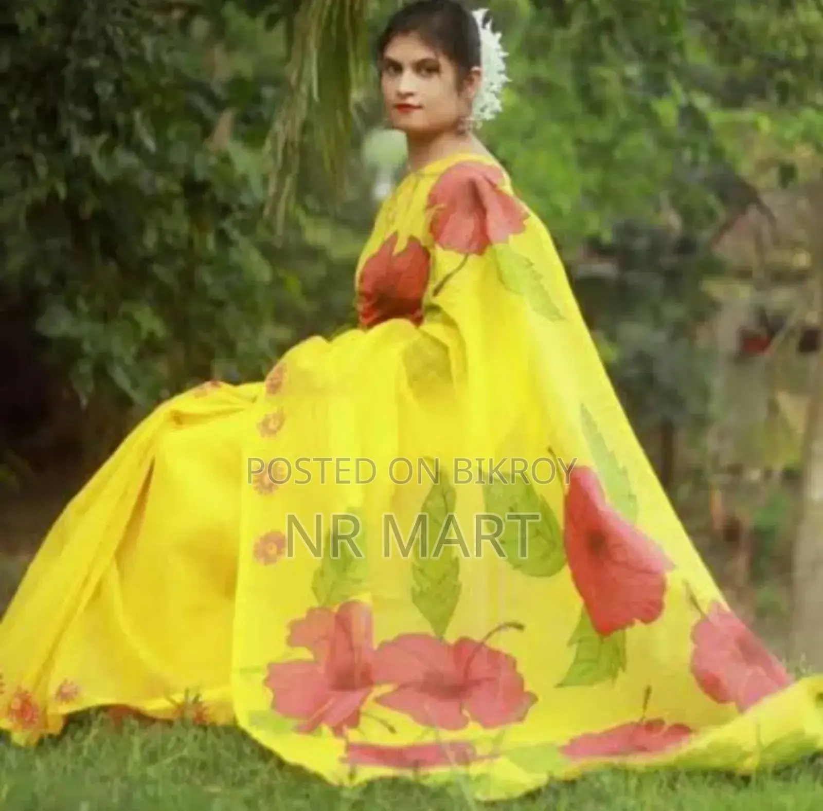 Tuli's Handprint Half Silk Saree