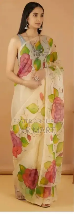 Tuli's Handprint Half Silk Saree