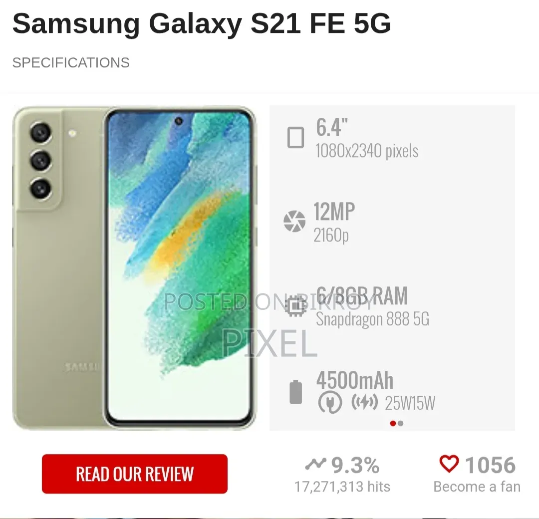 Samsung Galaxy S21 FE 5G 128 GB Black
