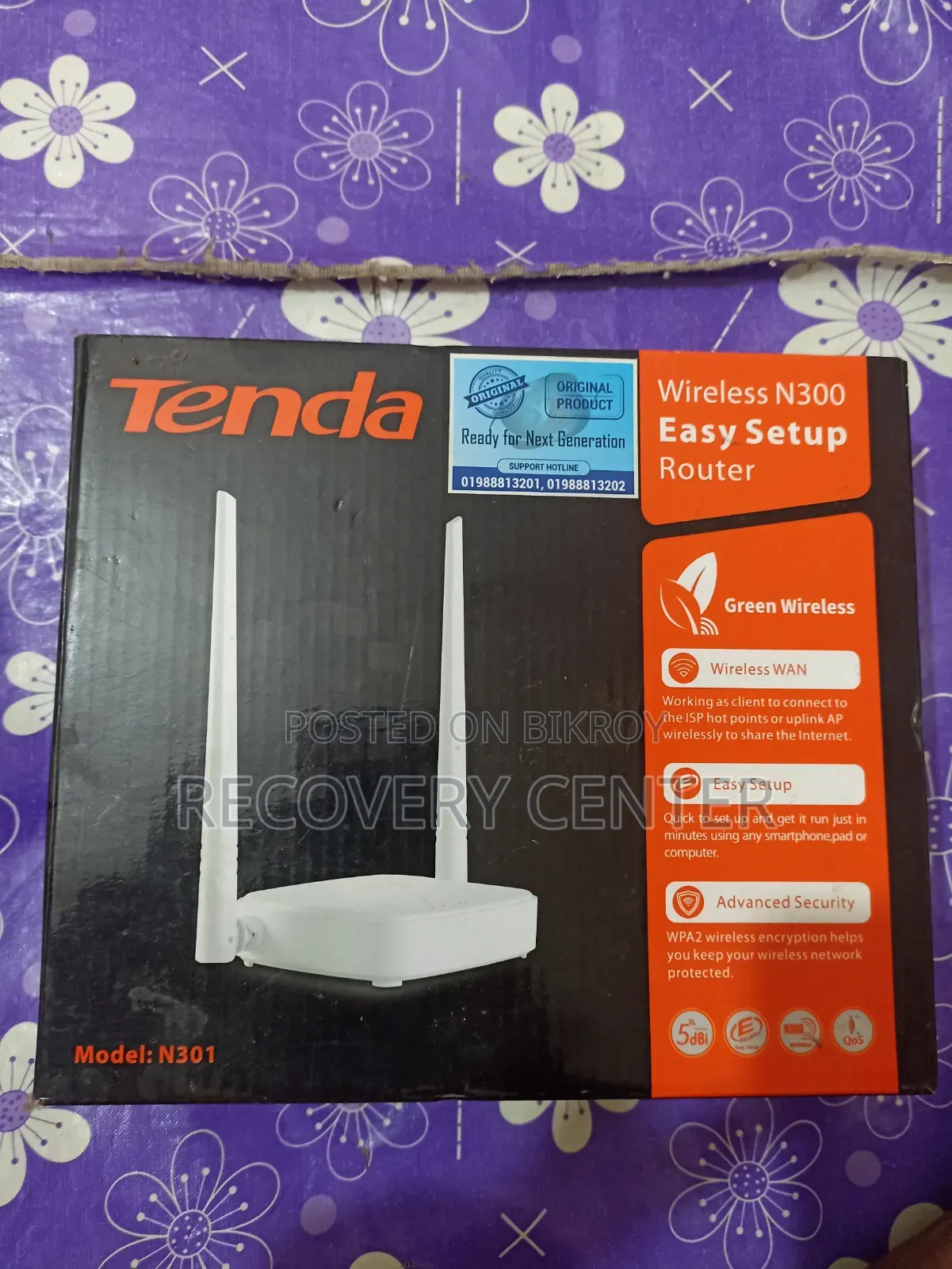 Used Tenda N301 Wireless N300 Router for Sale (6 Months Used)