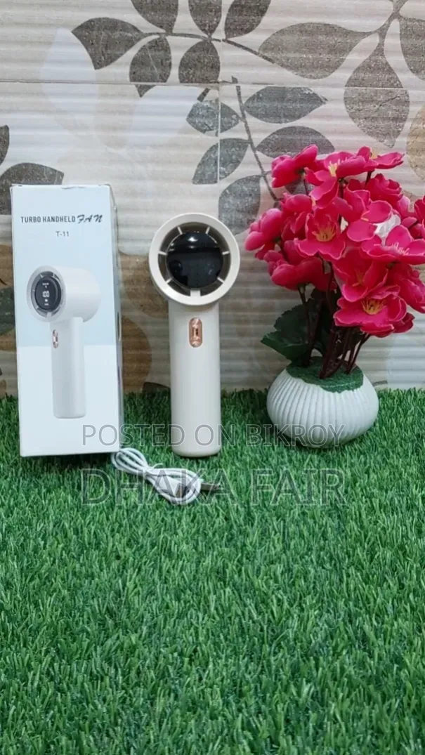 Smart Digital Turbo Handheld Rechargeable Fan