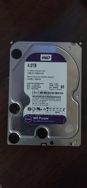 Western Digital 4TB Purple Surveillance HDD Desktop