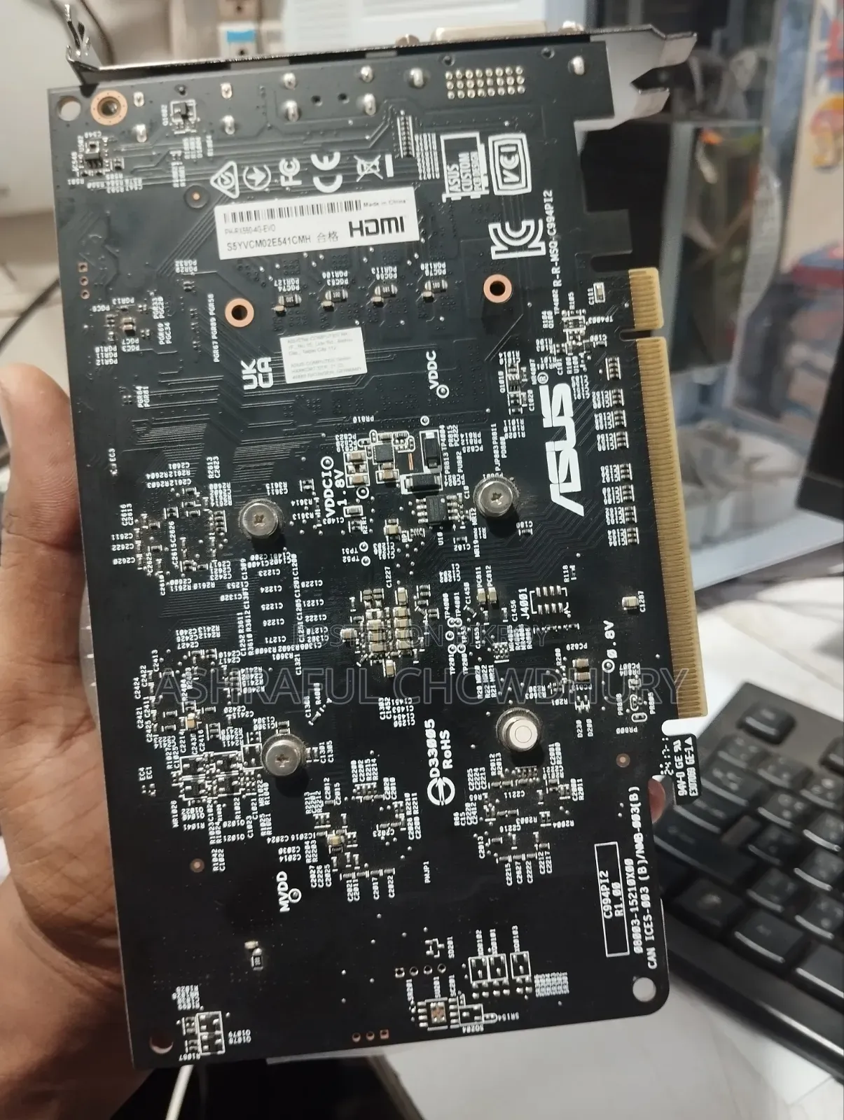 ASUS RX 550 4GB DDR5 Evo Graphics Card