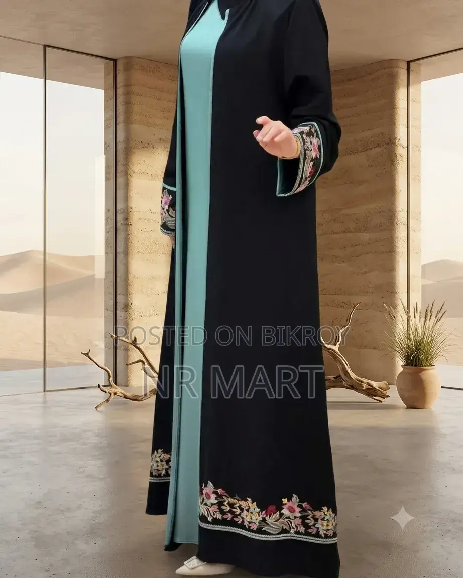 Nakshi Pata Burqa Set with Hijab