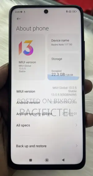 Xiaomi Redmi Note 11T Pro 5G 128 GB Blue