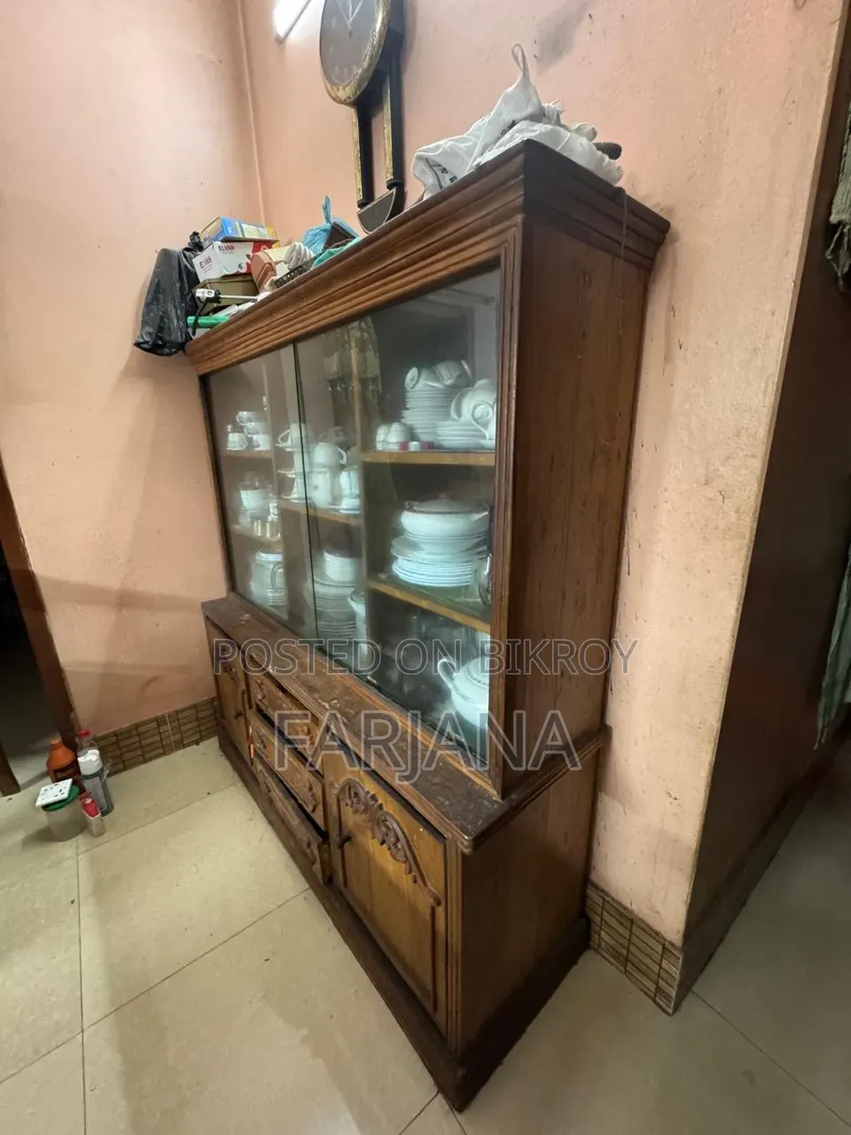 Teak Wooden Showcase