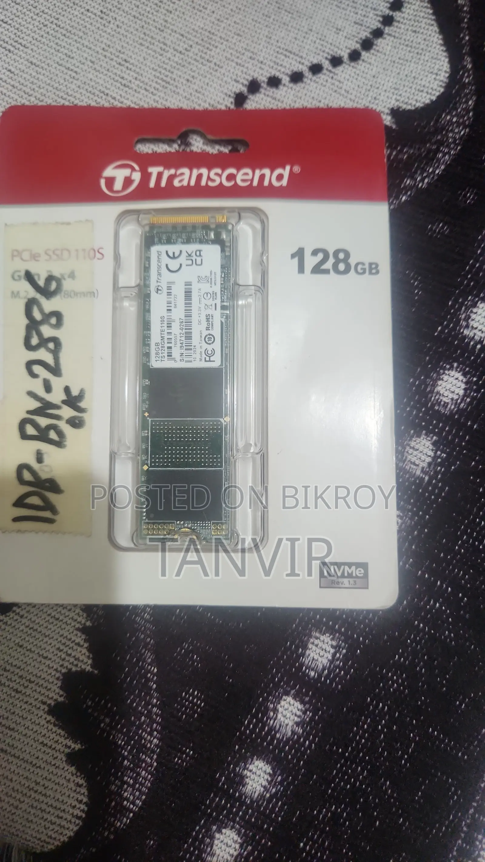 Transcend SSD 128GB (New)