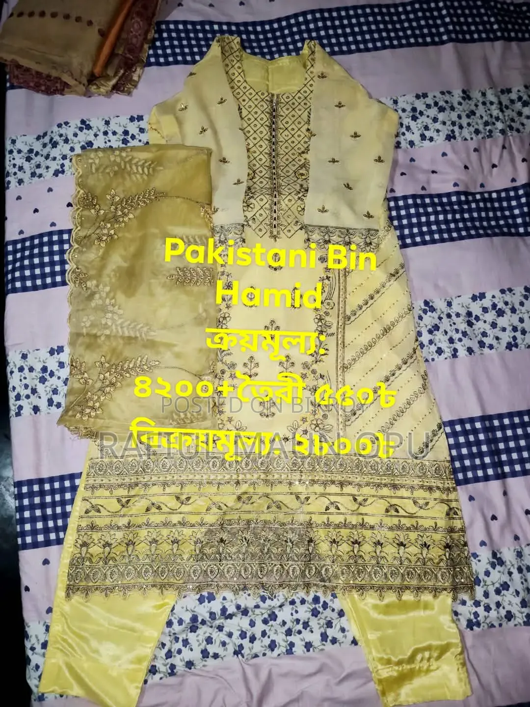 Original Pakistani dresses for sale.