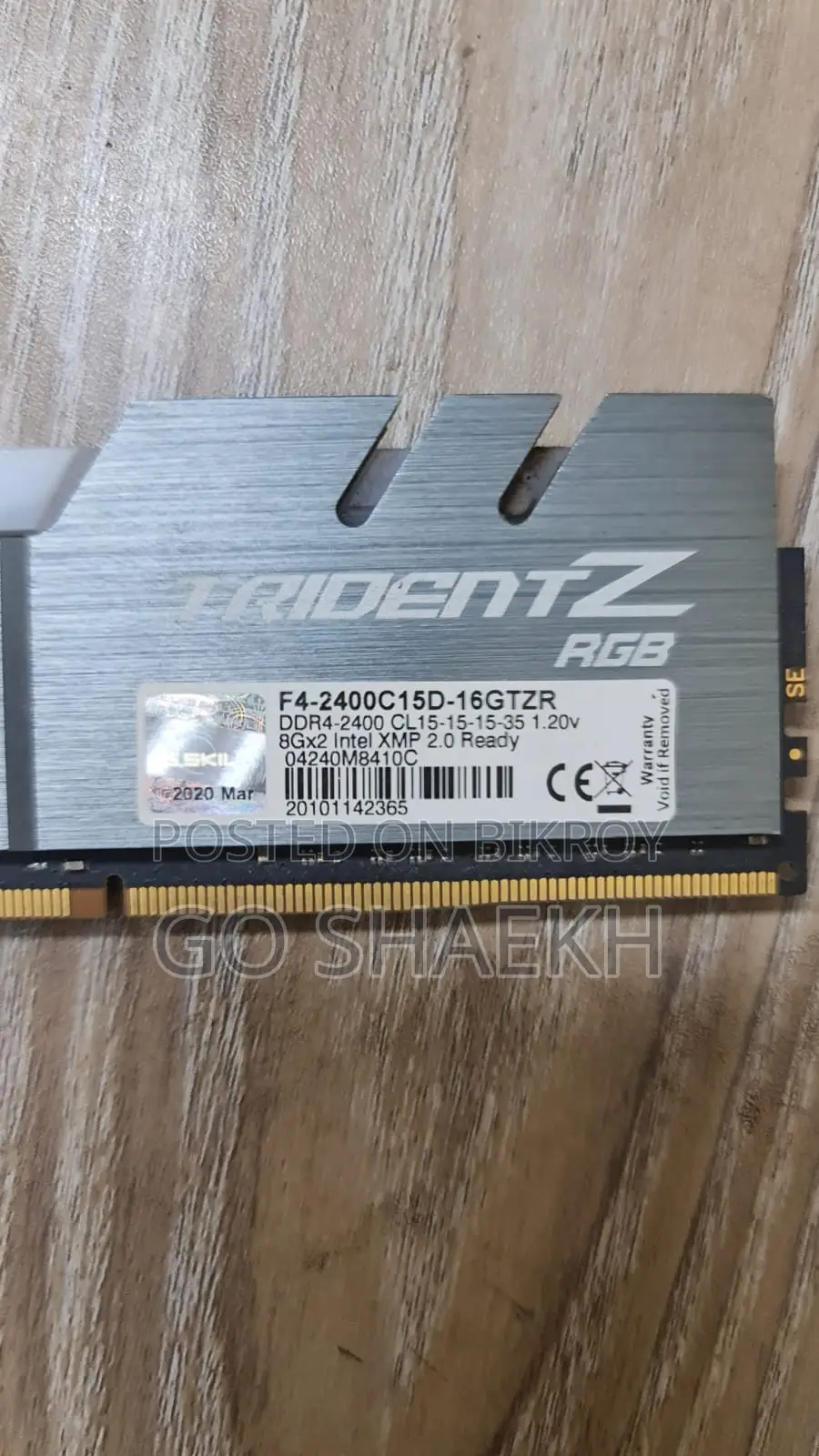 G.skill Trident Z RGB 16GB DDR4