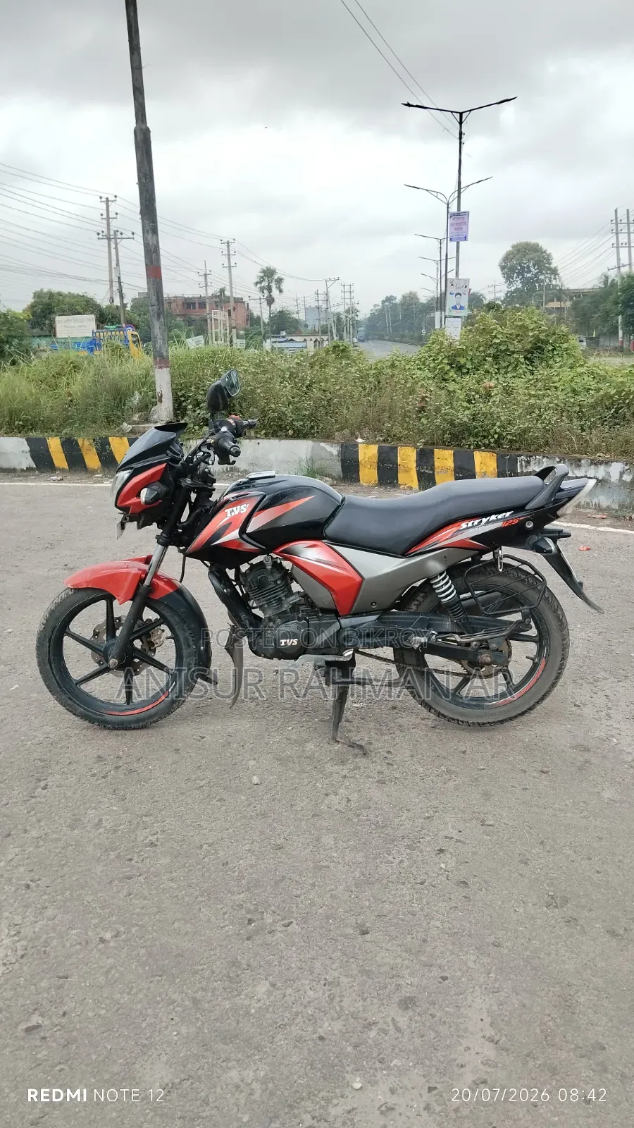 TVS Stryker 125 2020 Red