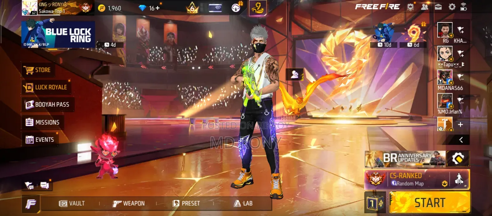 Free Fire Account Sale