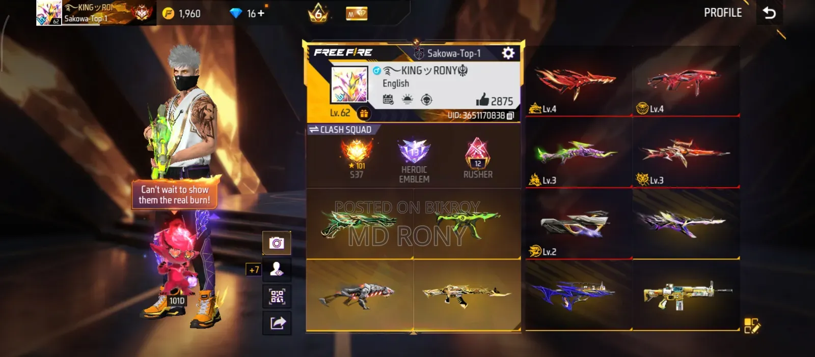 Free Fire Account Sale