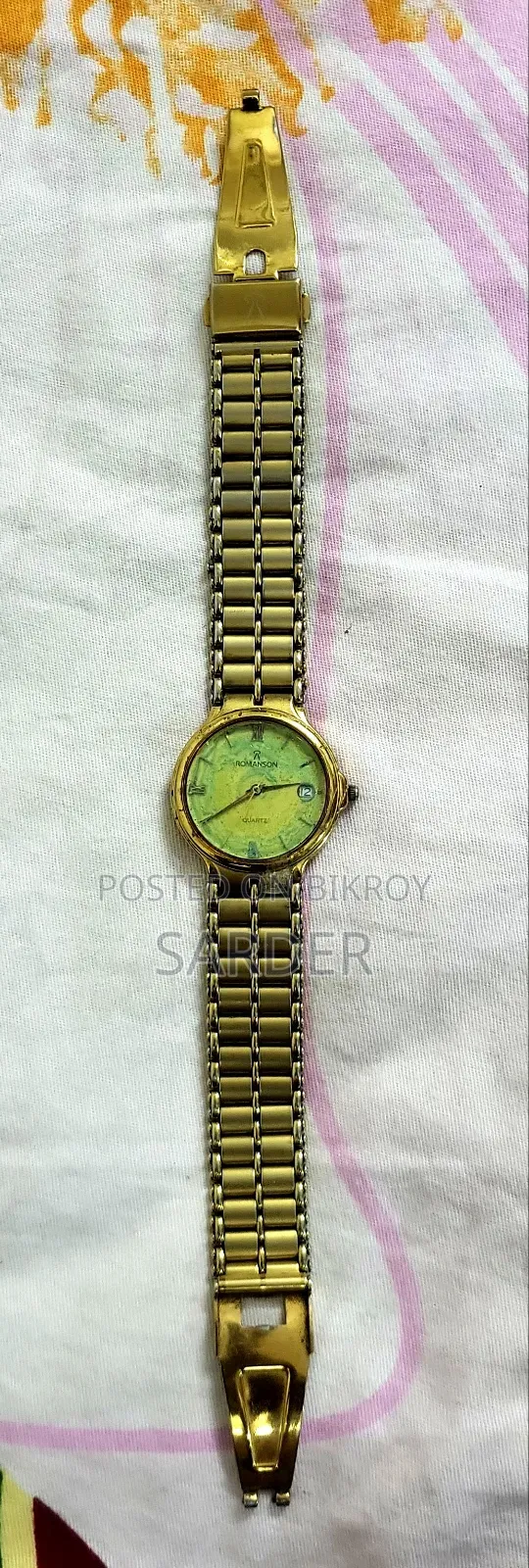 Original Romanson Swiss Quartz Gold Plated Watch
