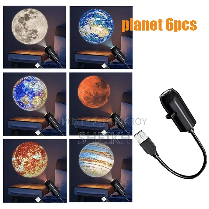 Planet LED Projection Lamp (Night Lamp)
