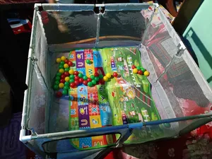 Square Shaped Playpen for Your Baby with 50 Free Balls
